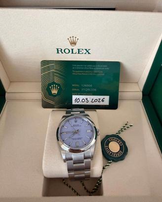 Rolex Oyster 36mm lavanda nuovo originale