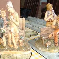Statuine vintage in gesso