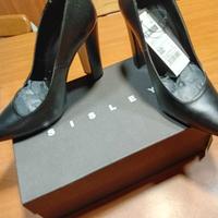 Decolletè Sisley pelle nera tg. 39 nuove