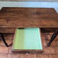 tavolo antico restaurato legno castagno 
