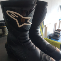 Stivali moto Alpinestars racing 43 pelle neri