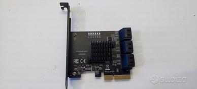 PCIE 4X a 6 porte SATA 3.0 Scheda di espansione.