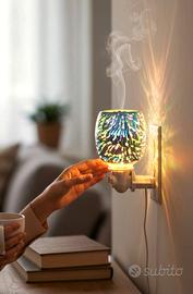 Lampada Bruciaessenze Elettrica 3D Design Gocce