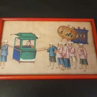 Dipinto cinese su pasta di riso