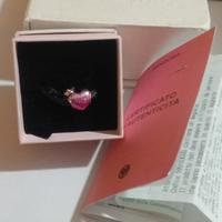 charm cuore 💓 con certificato e scontrino di gara