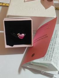 charm cuore 💓 con certificato e scontrino di gara