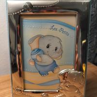 Cornice portafoto in argento e legno azzrr 13x16