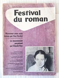 Festival du Roman 1961 Rivista Francese Libri n47