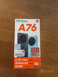 telefono ZTE BLADE A76 NUOVO ANCORA CONFEZIONATO