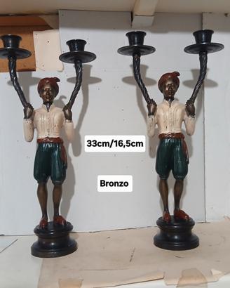 copia candelabri bronzo 