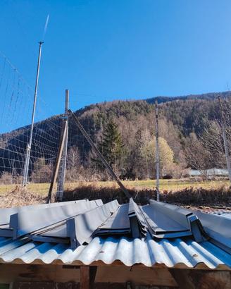 Copertura in lamiera per mantovane per tetto casa