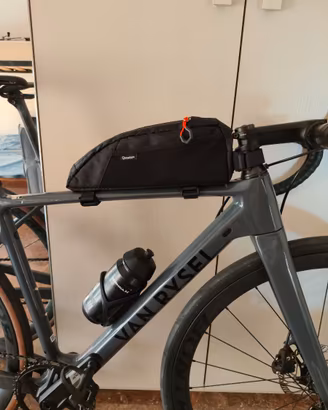 Borsa top tube 1 litro per bici gravel mtb corsa