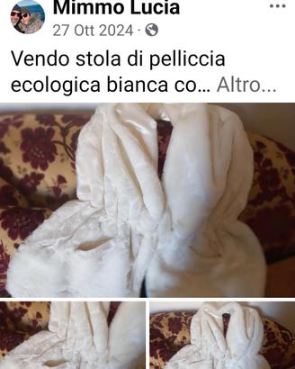 coprispalle in pelliccia ecologica 