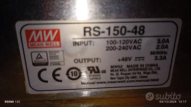 Alimentatore stabilizzato 220-48 V 3.3A