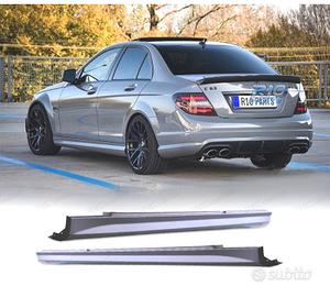 PROFILI LATERALI PER MERCEDES CLASSE C W204 LOOK A