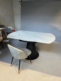 Tavolo tondo in ceramica