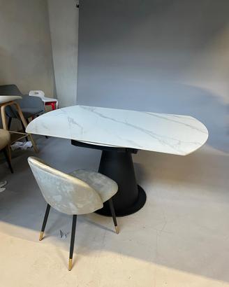 Tavolo tondo in ceramica