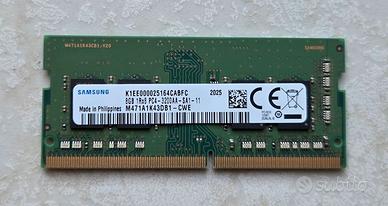 RAM SODIMM Samsung 8GB DDR4 3200MHz