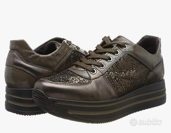 IGI&Co 41466 Sneakers Donna in pelle con Plateau