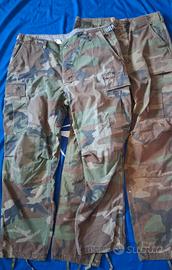 Lotto 2 pantaloni US Army Woodland BDU