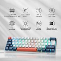 Redragon K617 Fizz Tastiera meccanica compatta RGB