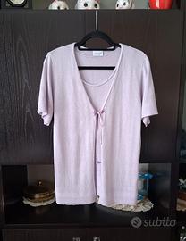completo cardigan+canotta vintage
