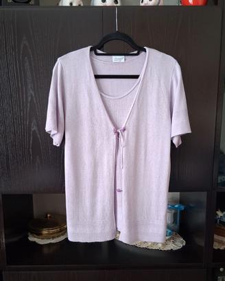 completo cardigan+canotta vintage