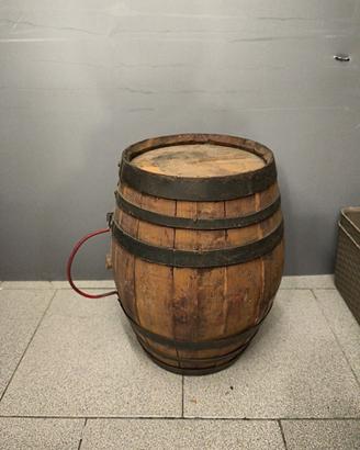 Botte Di Legno Vintage Usata h 37 Cm L. 30cm