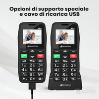 Telefono Anziani 4G Tasti grandi SOS NUOVO