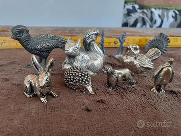 animaletti in metallo vari da esporre