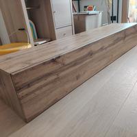 Mobile soggiorno pensile laminato rovere naturale
