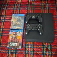 ps4 + 2 joystick + 2 giochi
