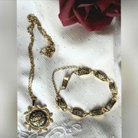 Parure bracciale collana Damasco Toledo anni 80