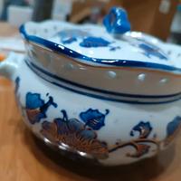 Elegante portabiscotti in fine porcellana vintage