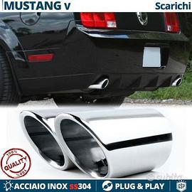 TERMINALI di Scarico per FORD Mustang 5 CROMATI