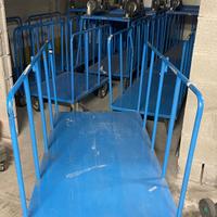 Carrello pianale con sponda doppia