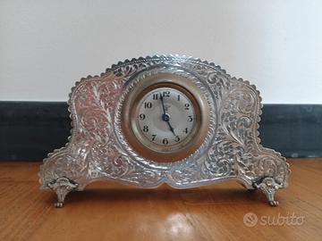 Orologio da tavolo in argento 