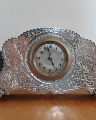 Orologio da tavolo in argento 