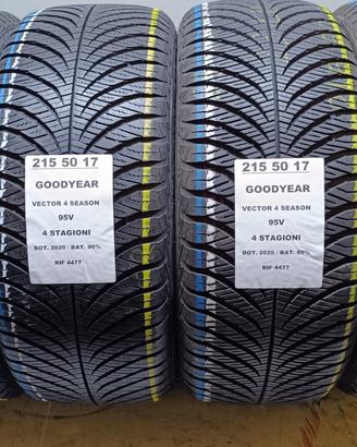 4 GOMME 215 50 17 GOODYEAR 4 STAGIONI RIF4477