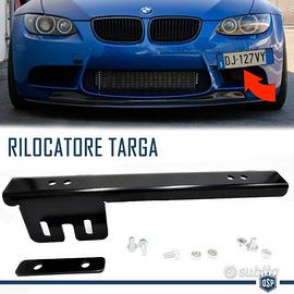 Portatarga Anteriore NERO per Bmw Rilocatore Lato