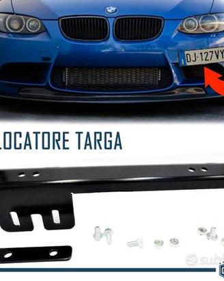 Portatarga Anteriore NERO per Bmw Rilocatore Lato