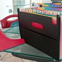 Spazzola per vetri Vileda e schedario