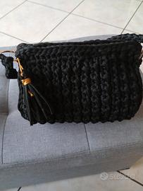 borsa bauletto in fettuccia 