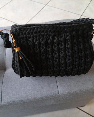 borsa bauletto in fettuccia 