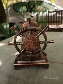 Accendino vintage da tavolo Timone / Mappamondo - 