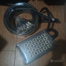 Stagebox, 15 m  Cavo multiplo 16/4  mai usata