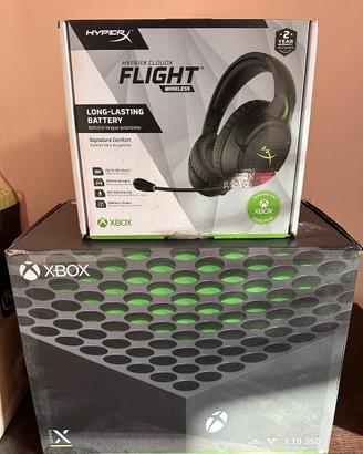 XBOX SERIES X 1TB + cuffie Hyperx per Xbox