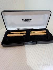 Set penne Oro Aurora - stilografica e biro 