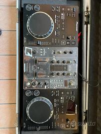 CDJ-350 + DJM-400 + Flycase - Set completo