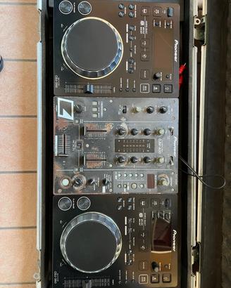 CDJ-350 + DJM-400 + Flycase - Set completo